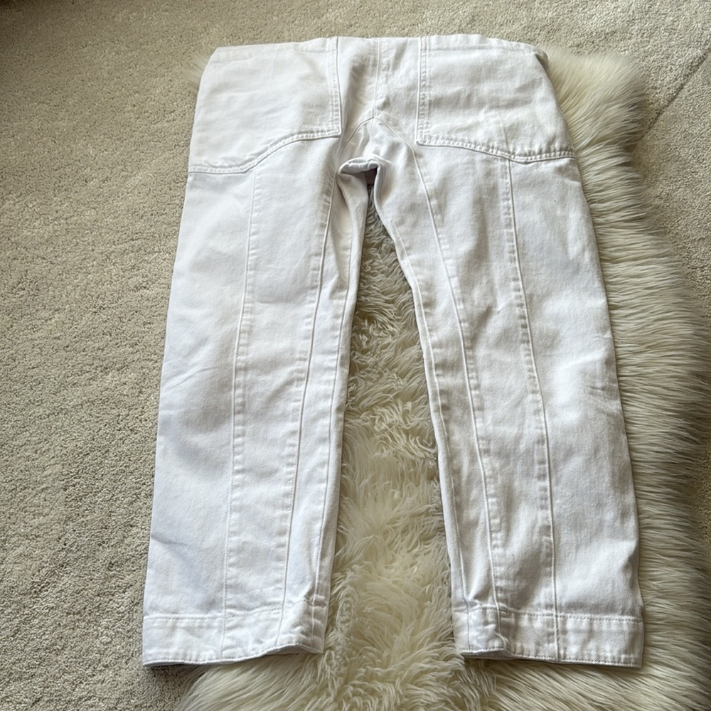 We The Free White Relaxed V-Neck Utility Jumpsuit - Picture 7 of 8